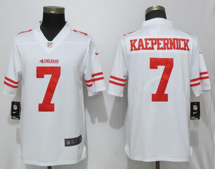 Men San Francisco 49ers #7 Kaepernick White Nike Vapor Untouchable Limited Player NFL Jerseys